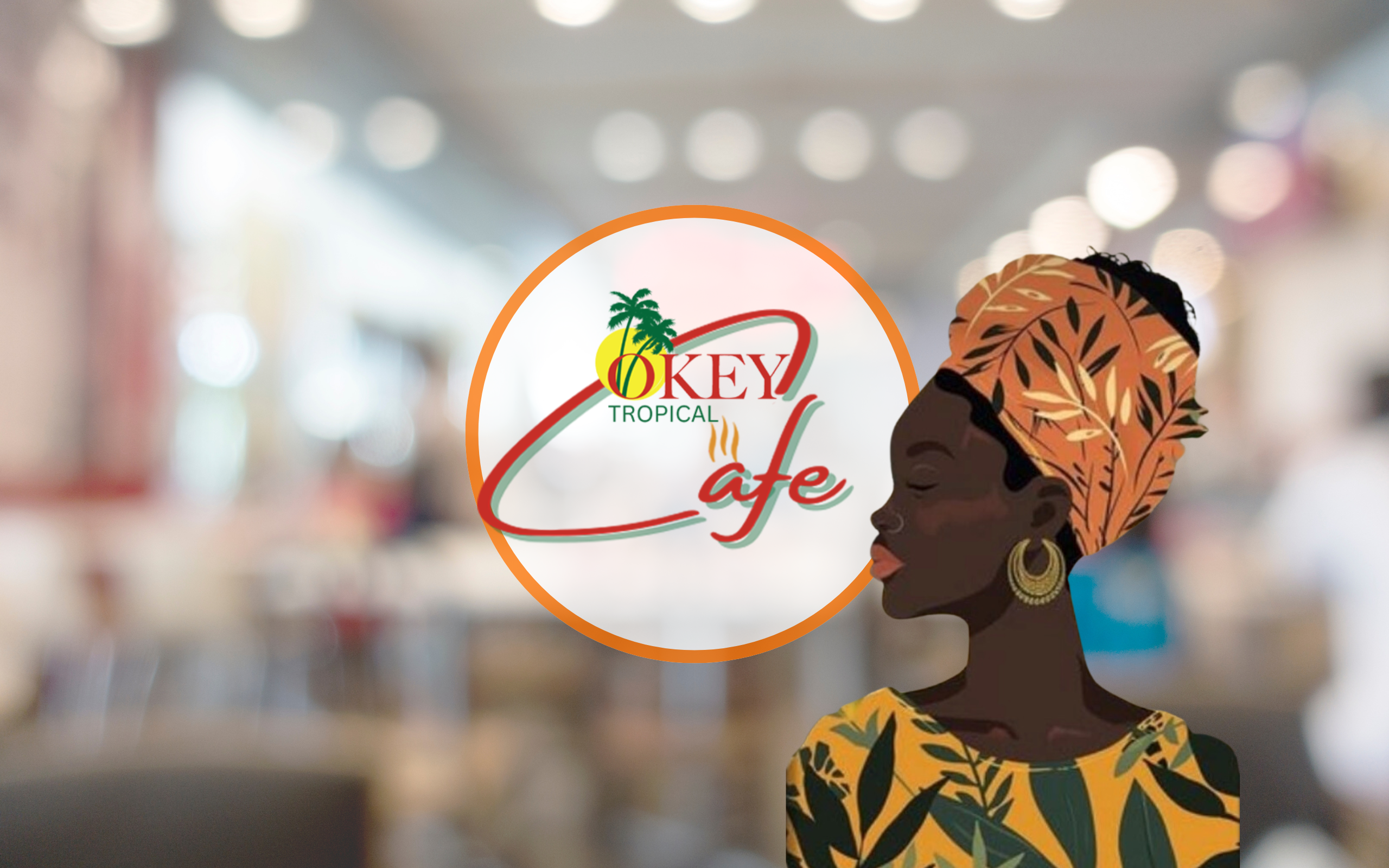 The Okey Tropical Cafe team serving Nigerian food