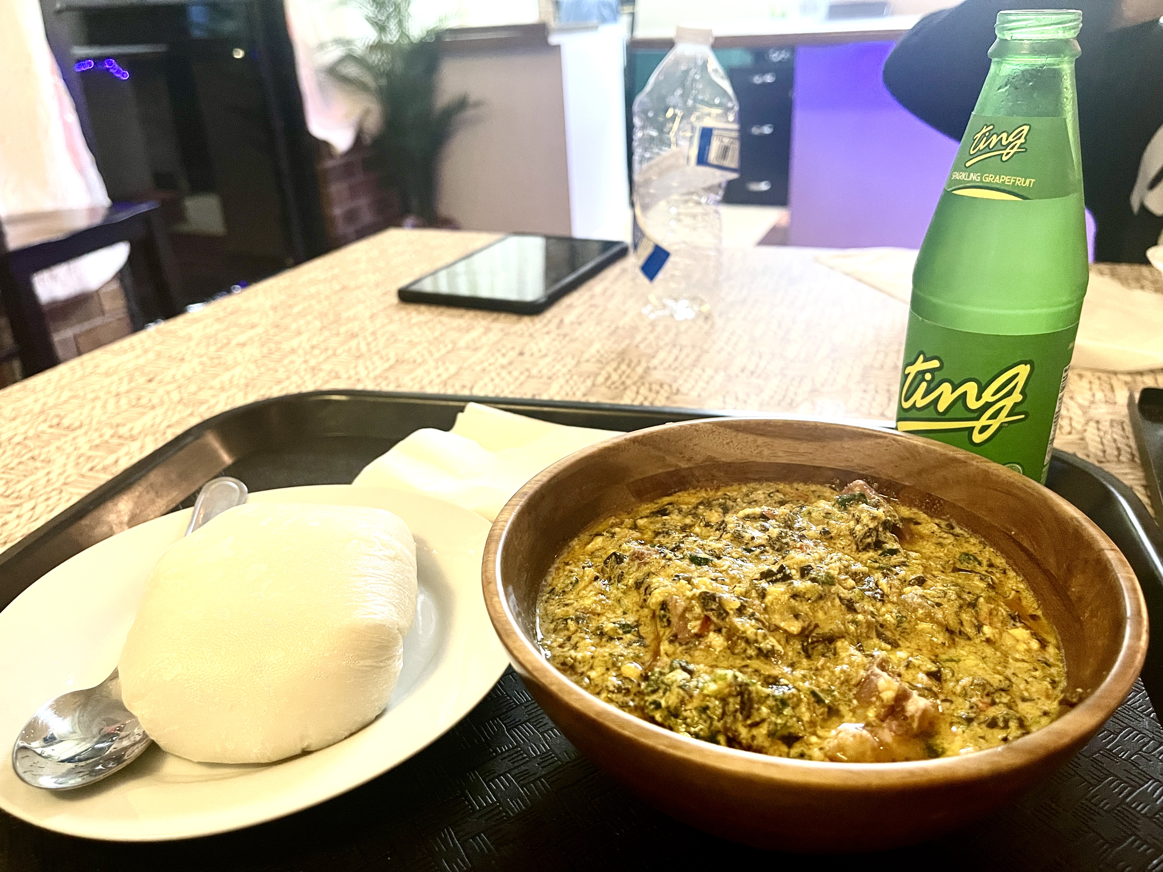 Egusi soup, a Nigerian melon seed soup